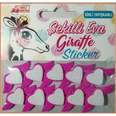 BN-029 Simli Eva Sticker Yapışkanlı