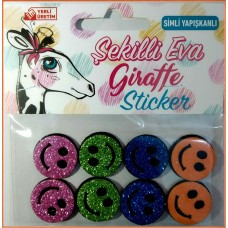 BN-029 Simli Eva Sticker Yapışkanlı