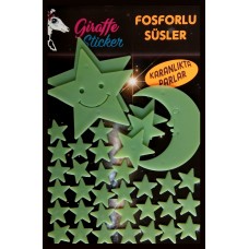 FS-003 Giraffe Fosforlu Ay-Yıldızlar 36 Ad.	